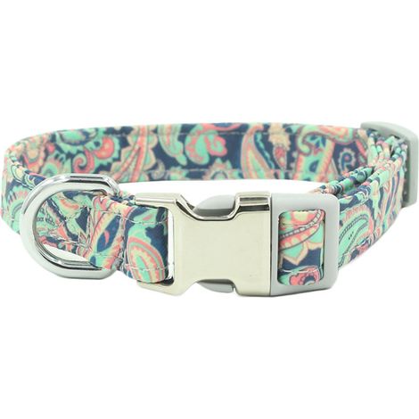 Collier Pour Chien - Laisse Réglable En Polyester - Ensemble Collier Et Laisse Pour Marche Extérieure - Pour Chiens De Petite Taille - 1 Pièce (1/5)