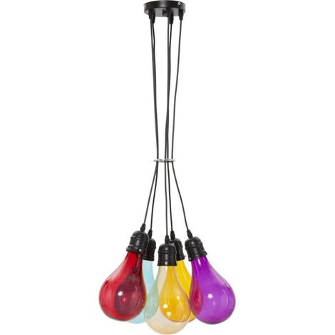 Suspension en verre, diam. 40 x 135 cm, Oklahoma Luci (1/5)
