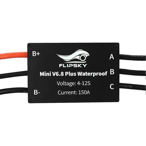 Flipsky Mini V6.8 Plus IP68 Wasserdichter 4-12S Drehzahlregler basierend auf VESC6 150A für Motorboote, Elektromotoren, Boote und Drohnen (1/5)