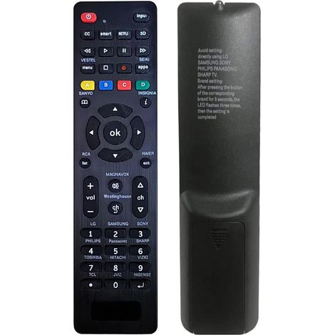 Telecomando universale compatibile con Smart TV di Samsung, Vizio, Sony, Panasonic, Haier, Toshiba, Philips e TCL. (1/4)