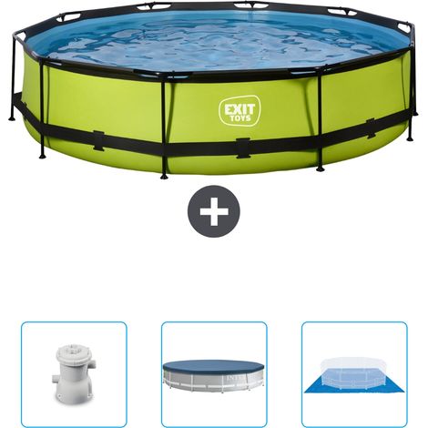Exit Pool Rund - 360x76 cm - 4-teilig SCB88 (1/4)