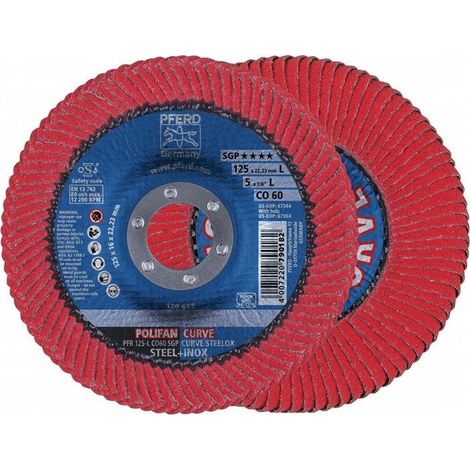 Discos de láminas CURVE M125mm K 60 CO Pferd (1/3)