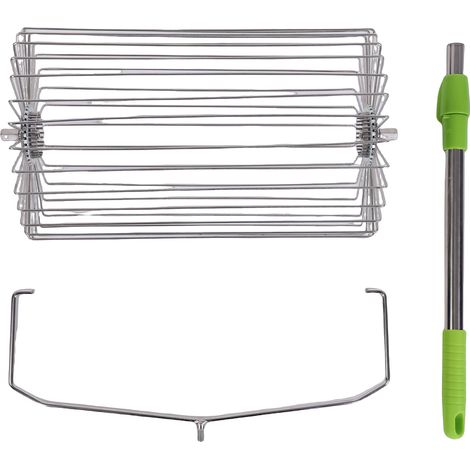 Rouleau ramasse-balles de tennis, ramasse-balles à roulement rapide, outil de jardinage multifonctionnel en acier inoxydable pour fruits et légumes (1/5)