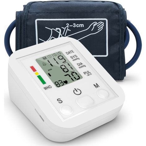 Tensiomètre portable et domestique à bracelet, sphygmomanomètre avec écran LCD et mesures précises (1/5)