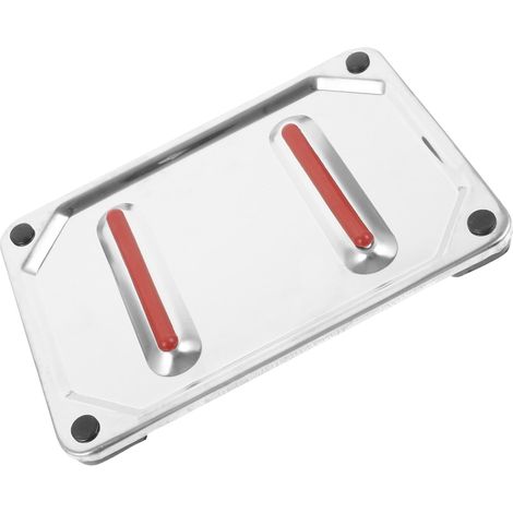 Hitzebeständige Edelstahl Bügeleisenablage mit Schutzpolster Hitzeresistente Bügelunterlage (1/5)