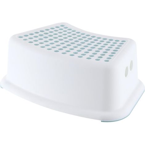 WC-Fußstütze – 1 Stück – Rutschfestes PP – Ergonomisch für Erwachsene und Kinder – Badezimmer – 37 x 25 x 13 cm (1/5)
