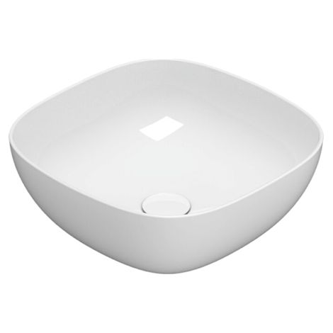 42x42 cm Globo T-EDGE Le Ciotole lavabo en céramique B6Q43BI  Blanc - Céramique