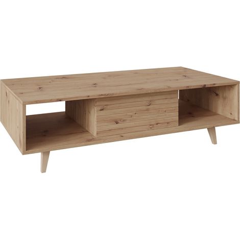 Mesa de centro Comfivo Romtori , 36x60x120cm, Diámetro: 0, Aglomerado laminado, Angular