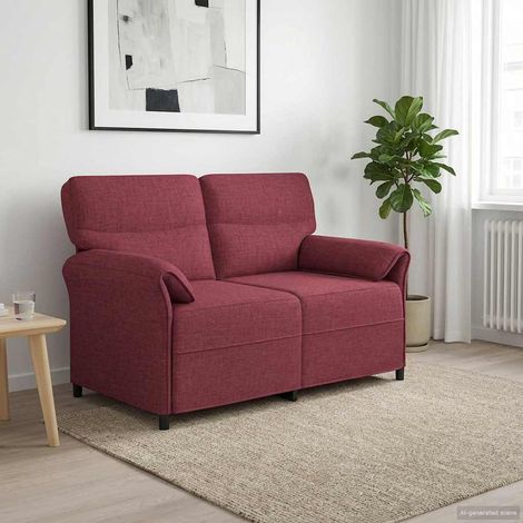 Canapé d’intérieur en polyester avec accoudoirs pliables, mousse et pieds noirs, 24.36kg - PANGIVO (1/5)