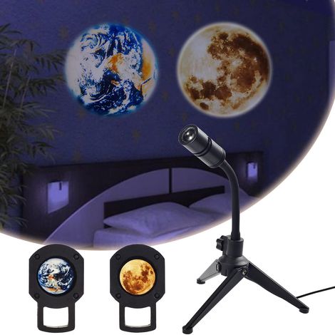 Projecteur Terre et Lune Planetlampa avec port USB 3 (1/5)