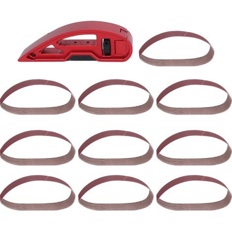 Support de ponçage manuel Toivize en alliage d'aluminium avec 10 feuilles abrasives pour surfaces planes courbes et angles (1/5)