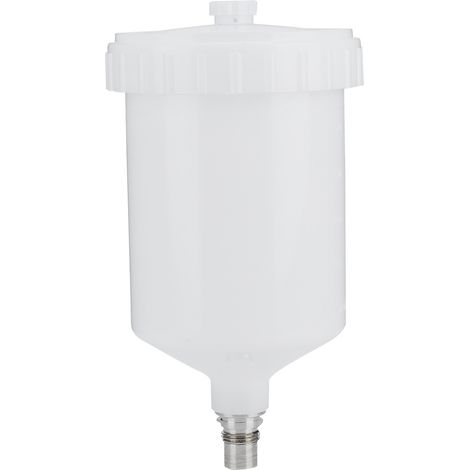 Gobelet De Pulvérisation 600ml - Connecteur Fileté En Acier Inoxydable - Pour Pistolet À Peinture - 1 Pièce (1/5)