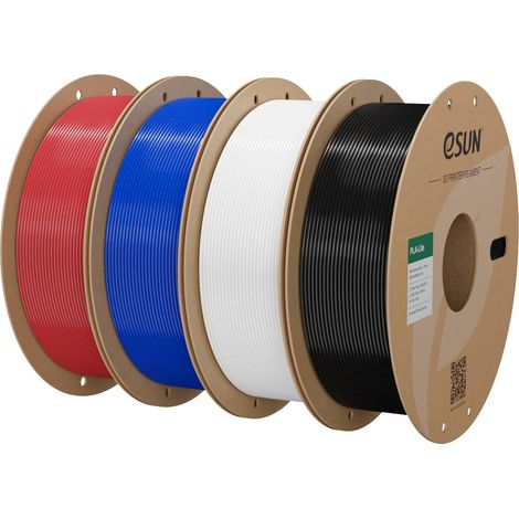 Filament PLA 1.75mm Multicolore 1KG4 Bobines pour Imprimante 3D (1/5)