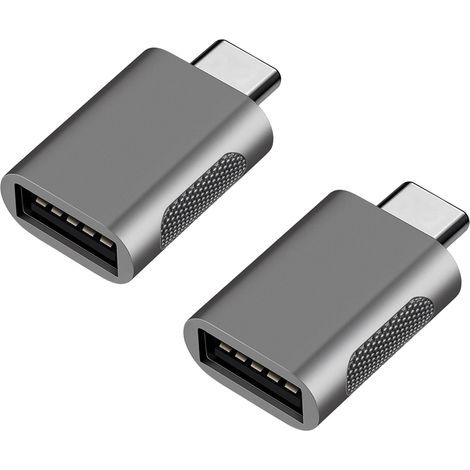 CCYKXA 2 PCS USB 3.1 to USB C Adapter, High Speed Transmission, USB C Male to Female, Thunderbolt 3 Type C to USB Adapter with OTG Support for MacBook Air/Pro/iPad Pro