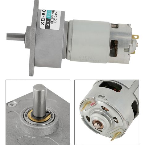 35-W-Mikro-Gleichstrom-Metallgetriebemotor, Drehzahlregelung, CW/CCW (24 V, 10 U/min) (1/5)