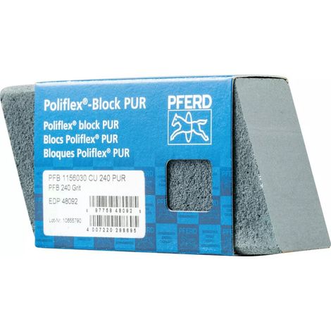 Bloc Poliflex PUR gomme abrasive Pferd - 240