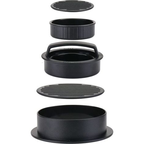 Presse à hamburger, presse à galettes de hamburger, presse à galettes de hamburger farcies, moule à galettes de hamburger ordinaires, outil de cuisine antiadhésif 3 en 1 pour barbecue (1/5)
