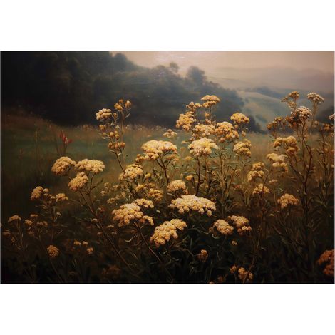 Fototapete Feldblumen Vintage – Moderne Großformat Wandtapete 150x105 cm – Für Wohnzimmer & Schlafzimmer (1/5)