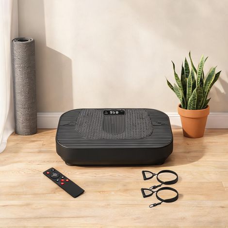 Plateforme vibrante fitness avec musique Bluetooth coloris noir (1/5)