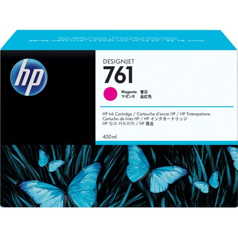 Cartuccia d'inchiostro originale HP 761 Magenta da 400 ml per stampanti DesignJet T7100 e T7200, compatibile con HP DesignJet Production Printer (1/3)
