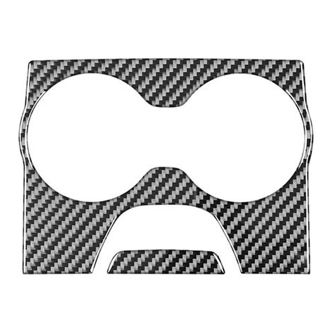 Suitable for 15-23 Dodge Warrior Mark Resler soft carbon fiber rear drain cup holder panel (1/4)