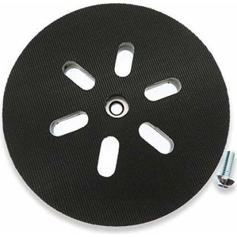 Plateau De Ponçage - 150 mm - Pour Ponceuse Excentrique - Compatible GEX 150 AC PEX 15 AE GEX 150 Turbo - Caoutchouc Velcro 6 Trous - 1 Pièce (1/4)