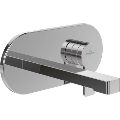 Mitigeur lavabo mural VILLEROY ET BOCH Architectura avec vidage Push Open chrome (1/5)