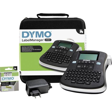 Etiqueteuse Dymo Labelmanager 210D+ – Rubans D1 6/9/12 mm – Technologie d'impression thermique – Interface utilisateur intuitive (1/3)