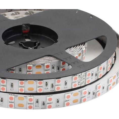 Tira LED SMD5050, DC24V, 5m (120 Led/m), ROSA - IP20, Rosa/Magenta (1/4)