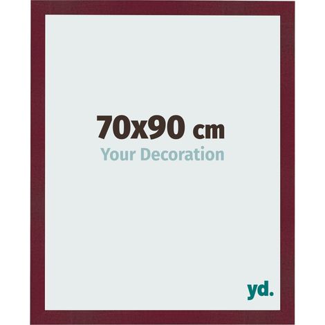 yd. - Cadre photo 70x90 - Vin Rouge Patine - MDF - Bologna (1/5)