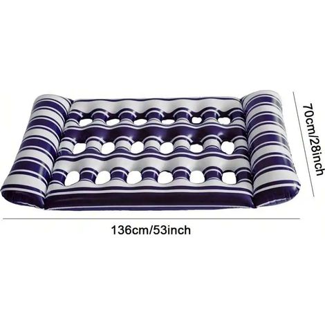 Hamac aquatique pliable pour l'été, matelas flottant gonflable en PVC