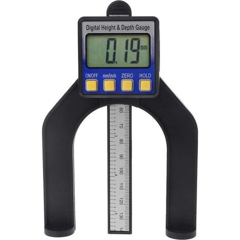 Jauge de hauteur et de profondeur numérique pour table de toupie manuelle avec pieds magnétiques autoportants (1/5)