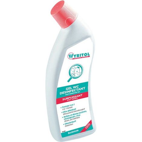 Wyritol Gel Desinfectante para WC Súper Poderoso 4 en 1. 750 ml - Wyritol