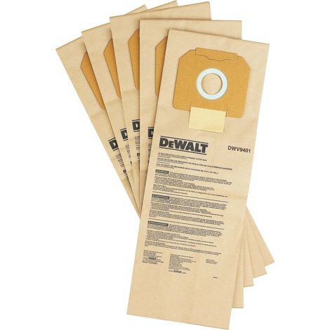 Dewalt DWV9401-XJ bolsas para aspiradora beige 35 litros