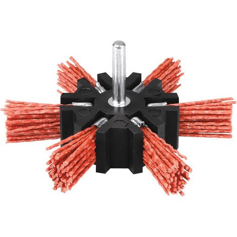 Spazzola a ventaglio in nylon rosso 100 3500