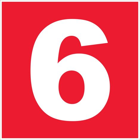 N°6 - 200x200mm - Rigide Rouge - 4220611