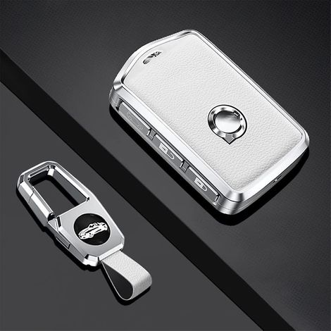 compatible Avec La Coque De Cl De Voiture Intelligente Volvo (blanche), Coque De Protection Avec Porte-cls Pour Volvo Xc60 Xc70 Xc90 C30 S60 S80 S (1/5)