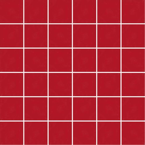 Mosaïque de grès cérame PICCOLO SILK 5x5cm (finition satinée) - Scarlet red - - 273 - Scarlet red - boîte de 0.93 m2