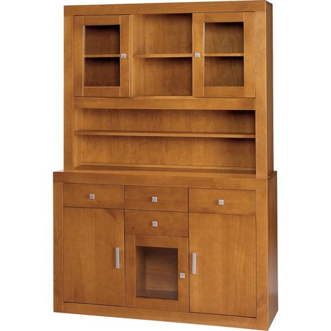 Alacena De Salon 5 Puertas Madera Maciza 187 cm(alto)130 cm(ancho)42 cm(largo) (1/2)