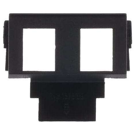 Busch-Jaeger Zoccolo per Inserto Modular-Jack 2 volte antracite (1875 EB), 2CKA001764A0315