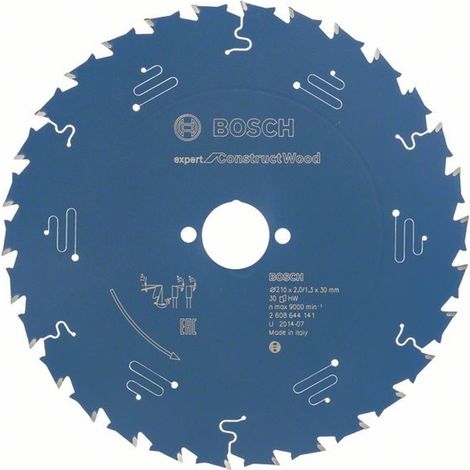 Kreissägeblatt Expert for Construct Wood Ø30mm - 210 x 30 x 2,0 mm, 30 - 2 608 644 141 (1/5)