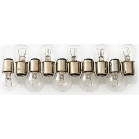 10 x BAY15D P21/5W Ampoule Voiture 12V 21 Watt 5 Watt Feu Stop Feu Arrière Lampe à Incandescence Ampoule à Billes AUTOBIRNEN FEU ARRIÈRE FEU STOP CLIGNOTANT MOTO