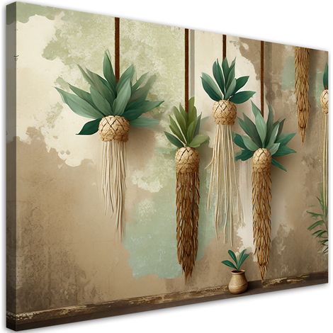 Tableau sur toile Tableau sur toile Plantes boho suspendues 90x60 (1/5)