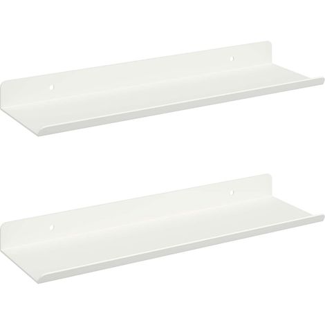 Maison Exclusive - Schwebendes Regal Wandmontiert 2 pcs Weiß 30 x