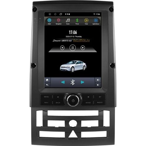 Autoradio pour 407 (2004-2011), 9.7 Pouces Android 13 écran Tactile 2+64 Go Navigation GPS avec Carplay Android Auto Bluetooth Commande au Volant (1/5)