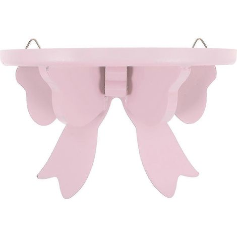 Étagère murale flottante en bois rose avec nœud, sans perçage, idéale pour la chambre, la salle de bain et la cuisine (1 pièce). (1/5)