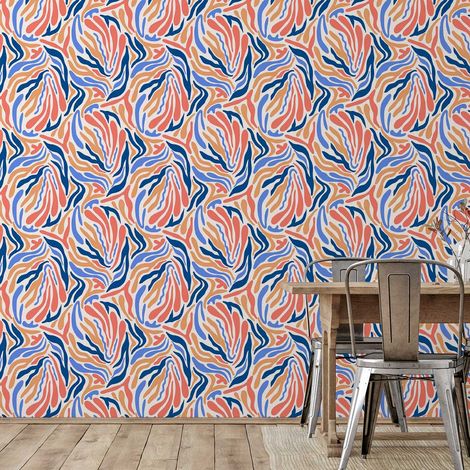 Papier peint zèbre effet matisse papier peint (1/5)