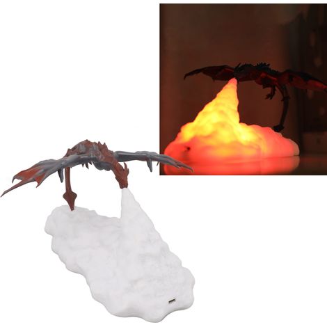 3D-gedrucktes Drachen-Nachtlicht, wiederaufladbares Drachen-Nachtlicht, Drachen-Weihnachtsgeschenk für Kinder, Nachtlicht für Jungen- und Mädchenzimmer (1/5)