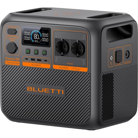 Powerstation BLUETTI Premium 200 V2 (AC270P), Batterie 2073,6 Wh (0% MwSt)