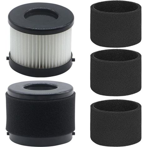 Filtres HEPA et Mousse pour Aspirateur Compact Pack de 2 et 4 Pièces (1/4)